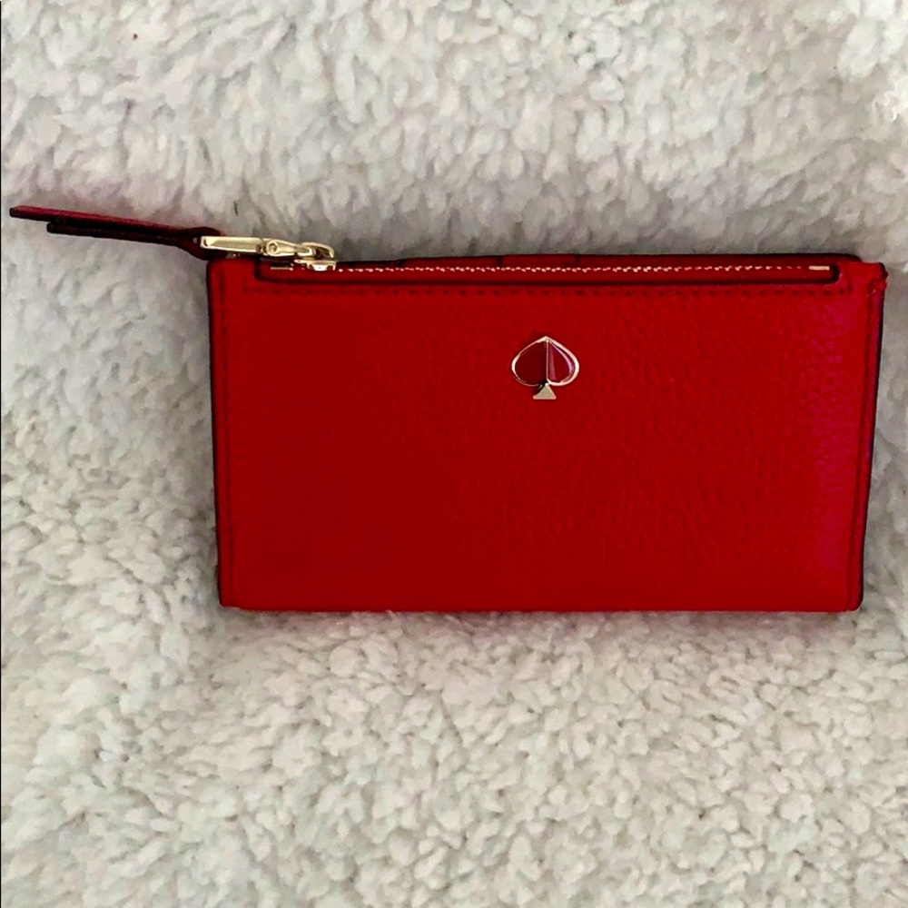 Kate Spade Red miniature wallet beautiful 😻